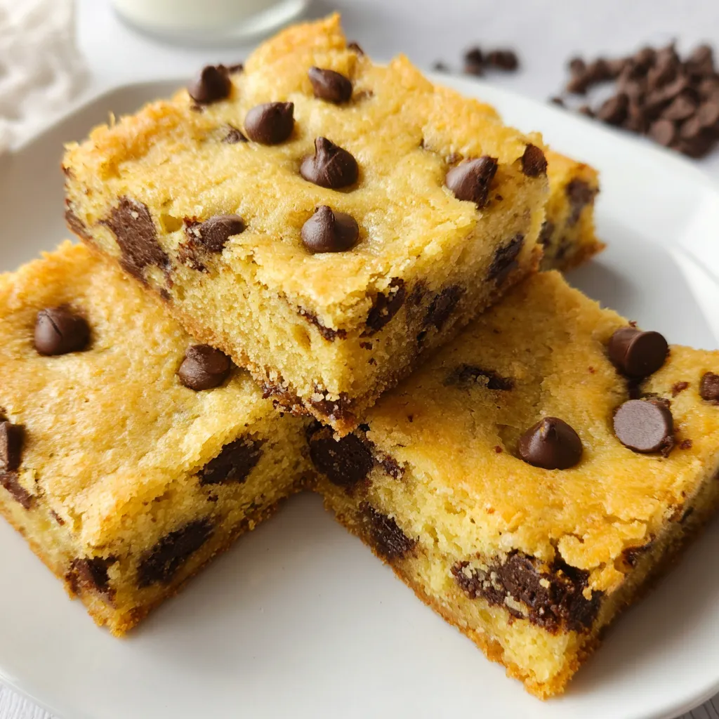 Cake Mix Chocolate Chip Cookie Bars