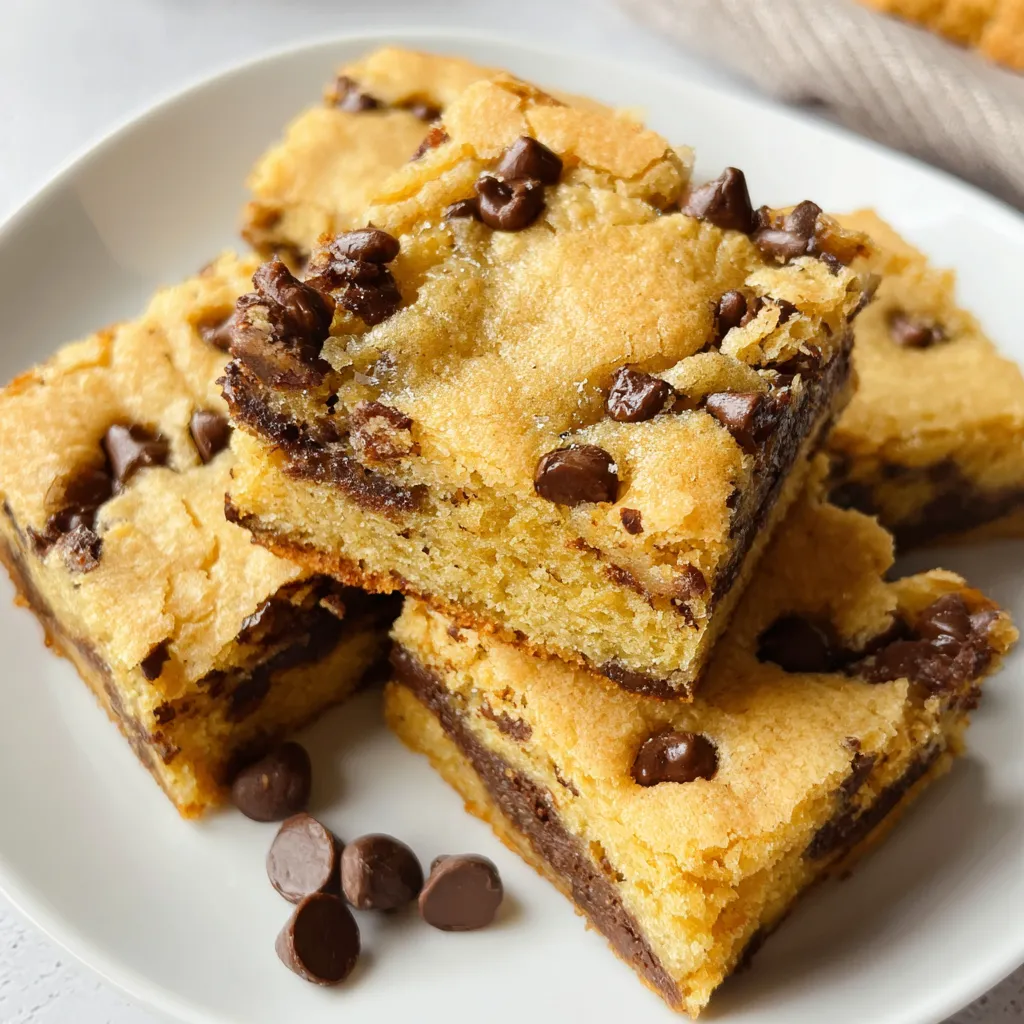 Cake Mix Chocolate Chip Cookie Bars