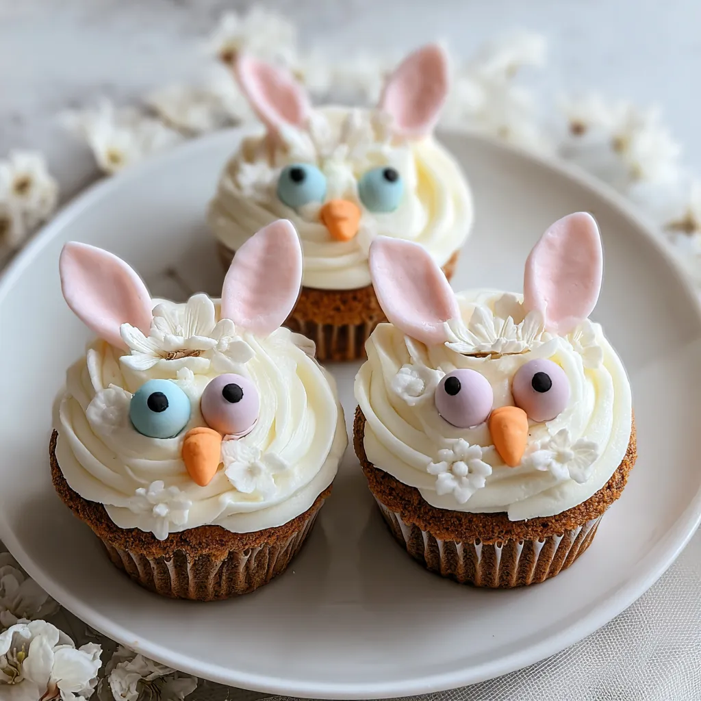 Easy Easter Bunny Cupcakes