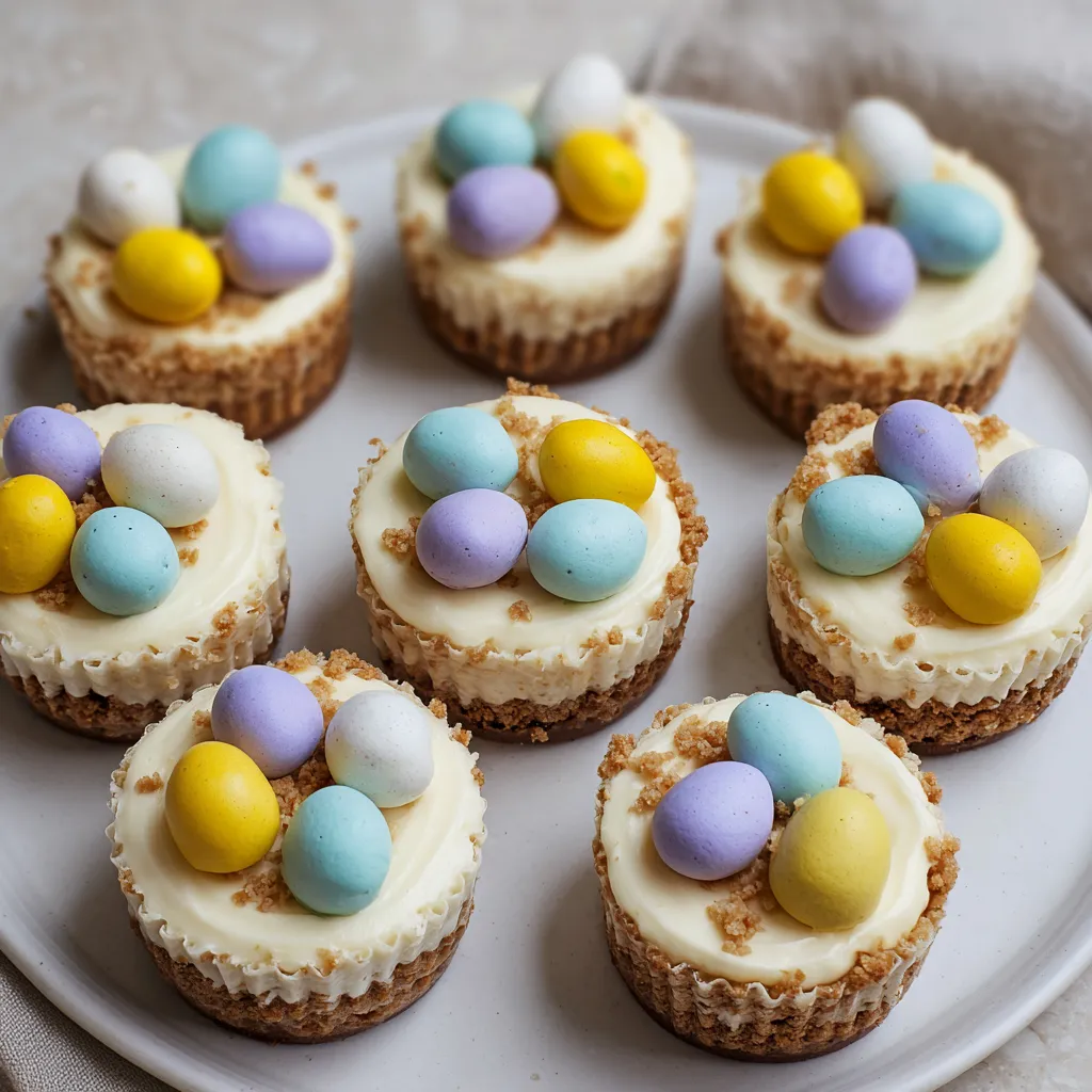 Mini Egg Cheesecakes