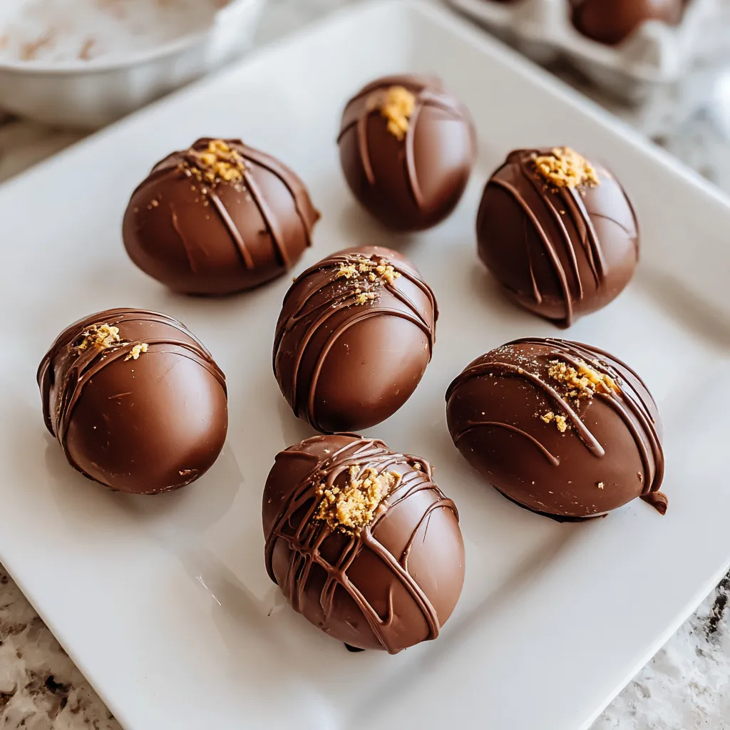 Peanut Butter Chocolate Eggs