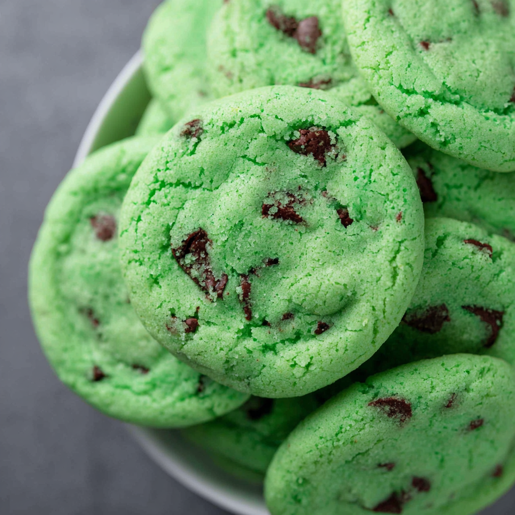 Mint Chocolate Chip Cookies
