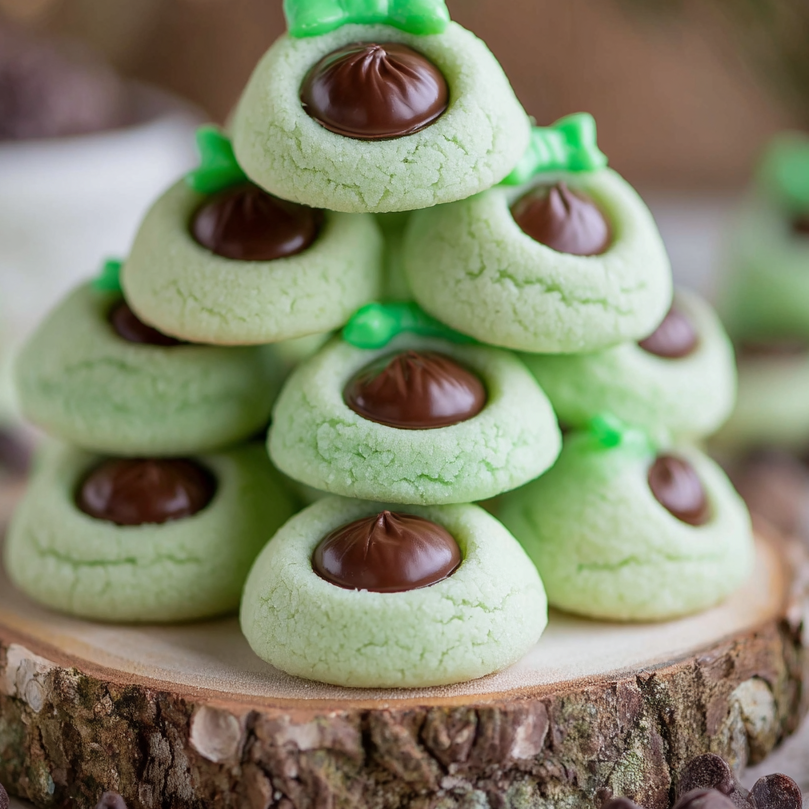 Chocolate Mint Cream Cheese Buttons