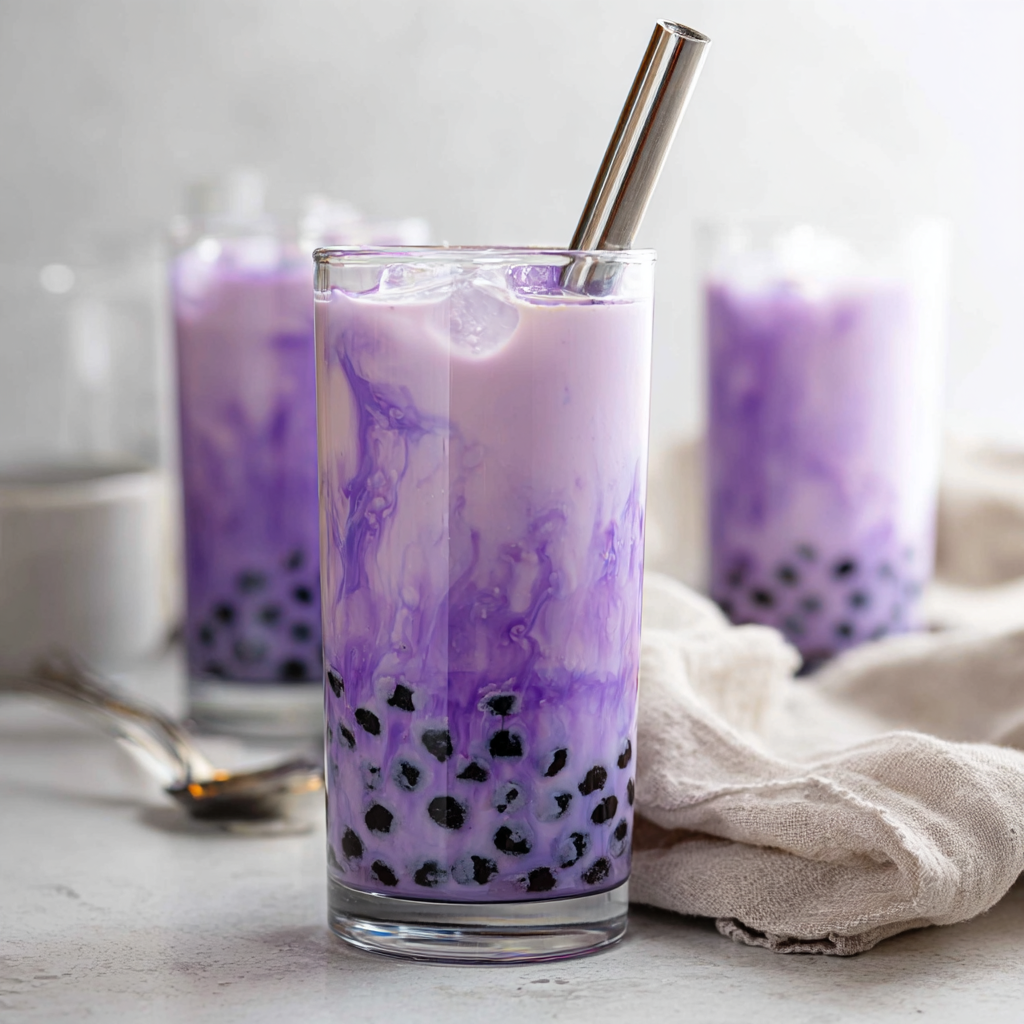 Ube Milk Tea (Ube Bubble Tea) Recipe