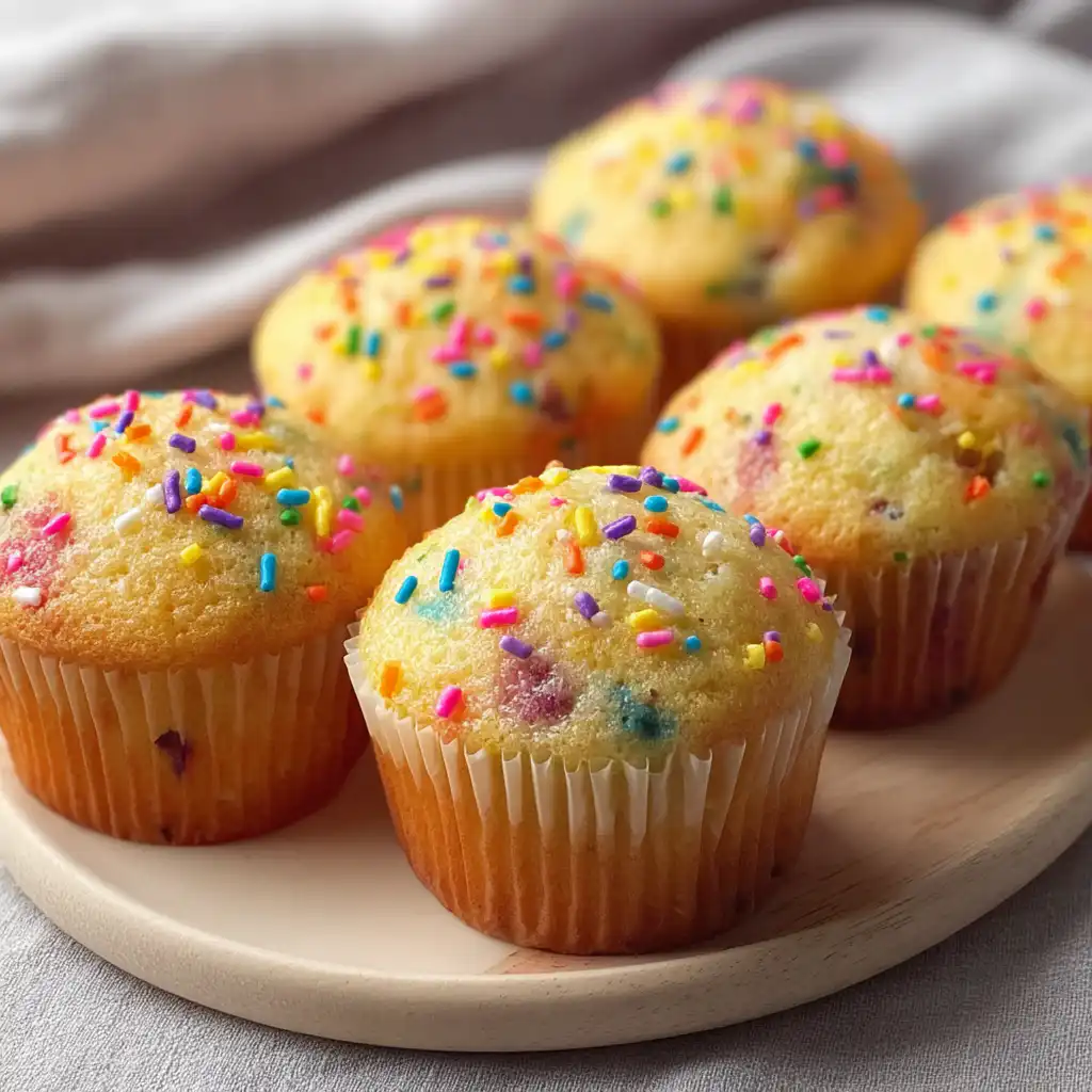 Fluffy Funfetti Greek Yogurt Muffins