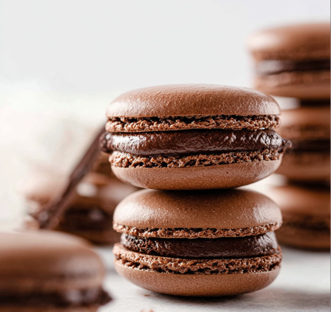 French Chocolate Macarons