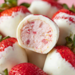 White Chocolate Strawberry Truffles