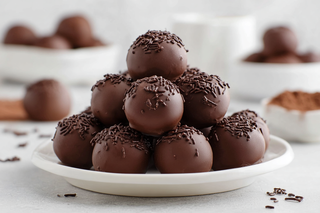 3-Ingredient Brownie Truffles