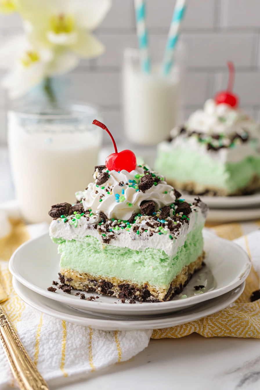 Mint Oreo Lasagna
