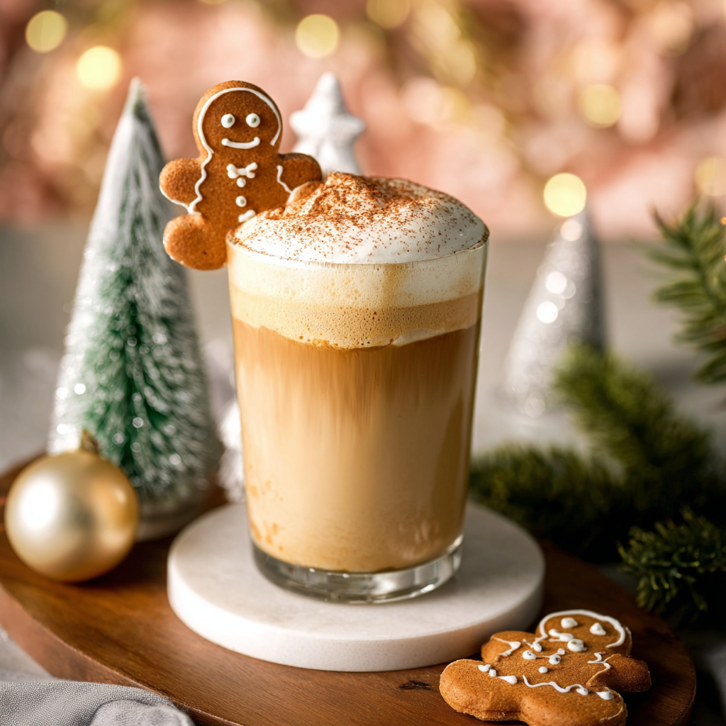 Iced Gingerbread Oat Milk Chai Tea Latte