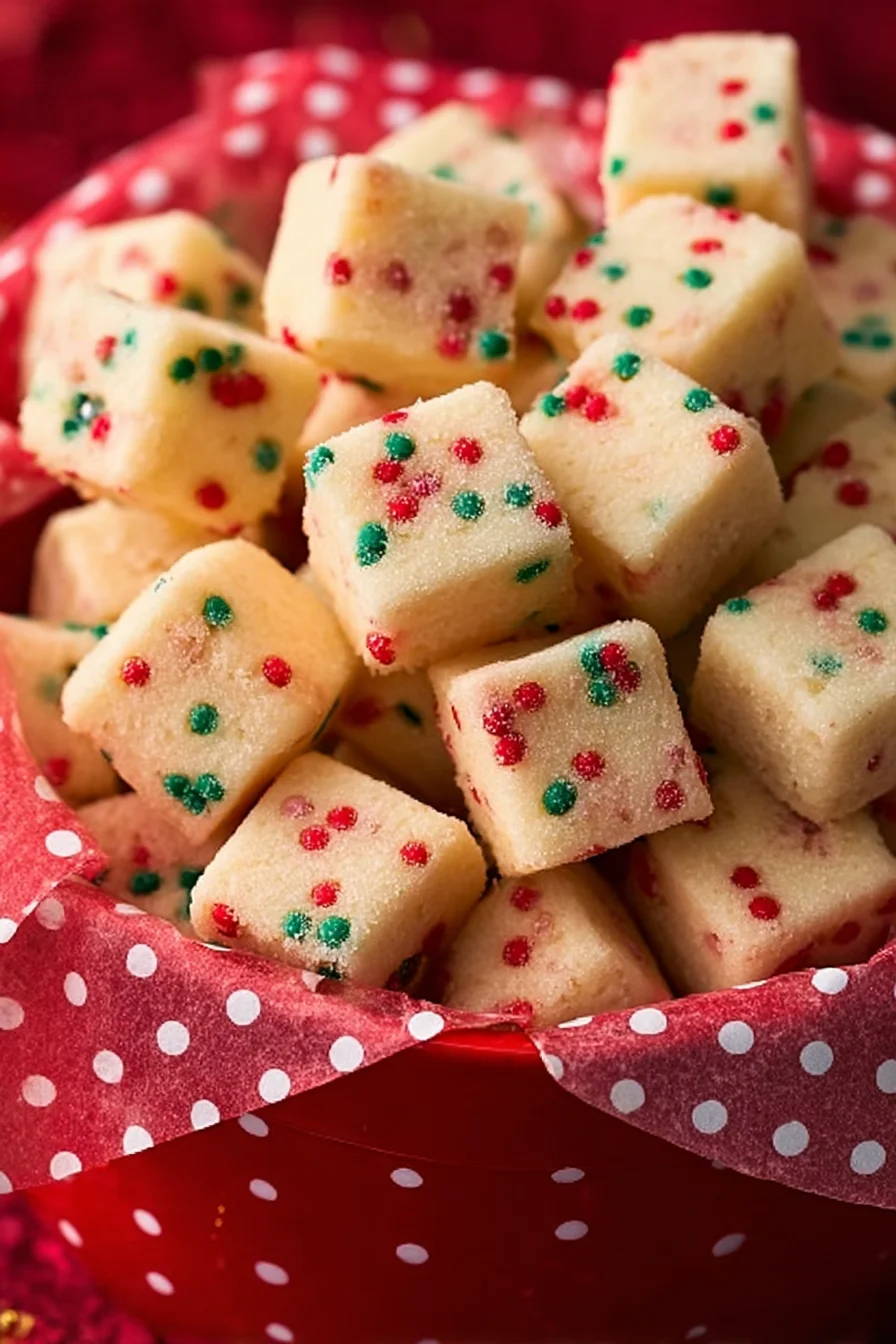Funfetti Shortbread Bites