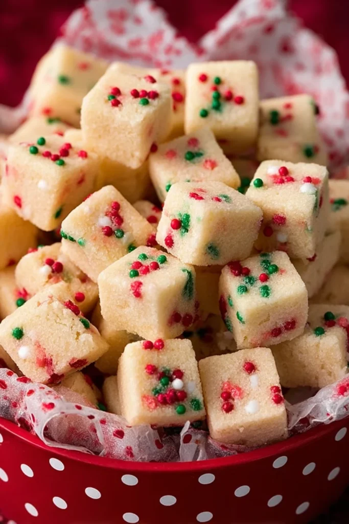 Funfetti Shortbread Bites