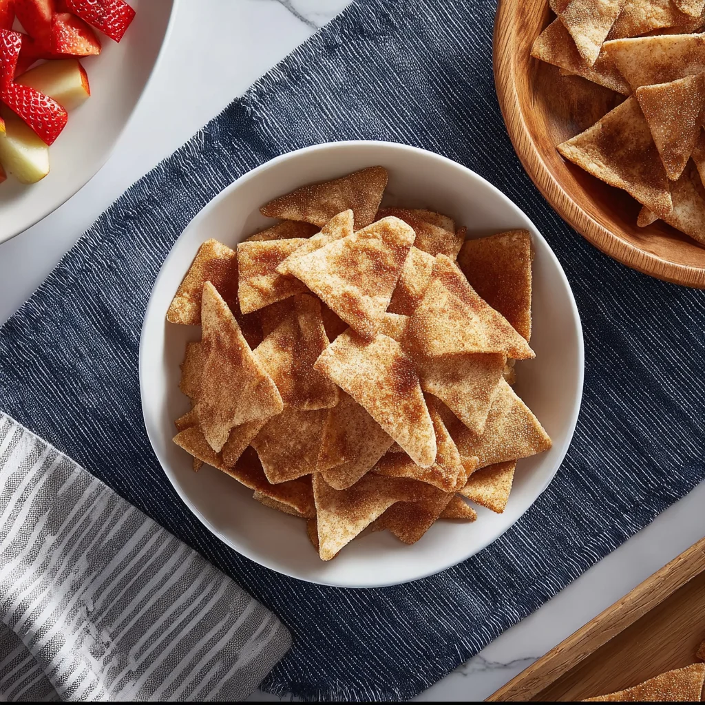 Baked Cinnamon Sugar Tortilla Chips