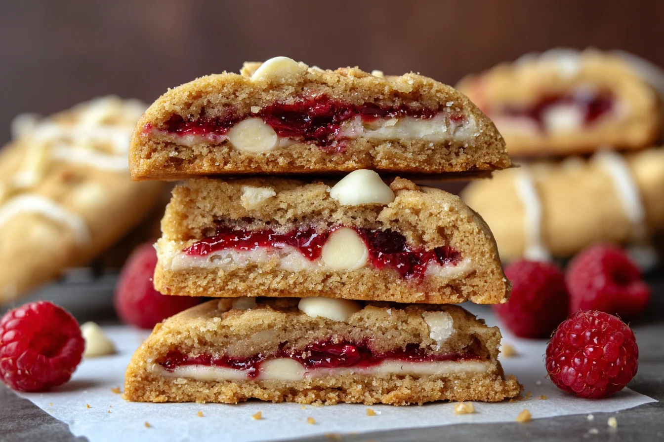 Raspberry Cheesecake Cookies