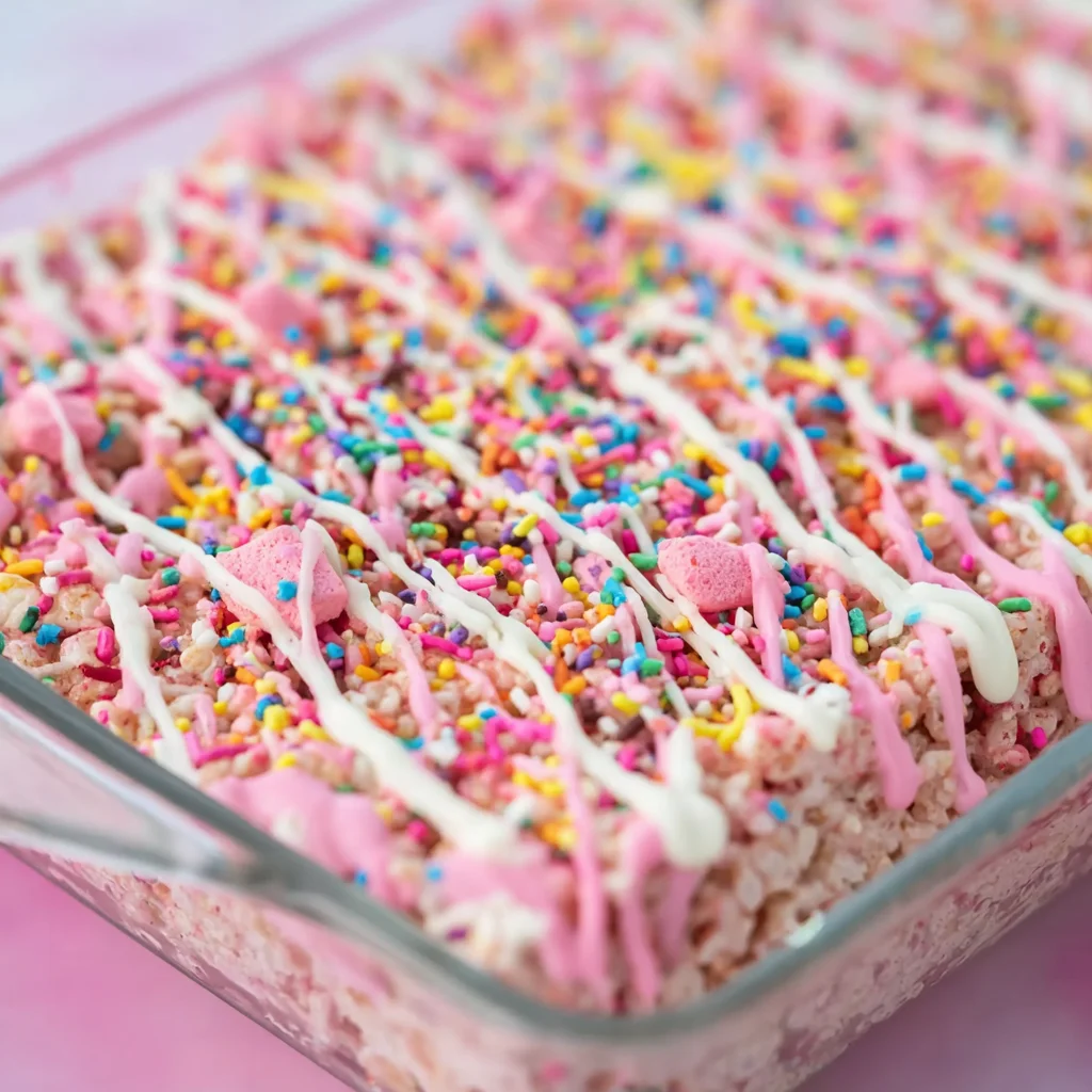 Circus Animal Cookie Rice Krispie Treats