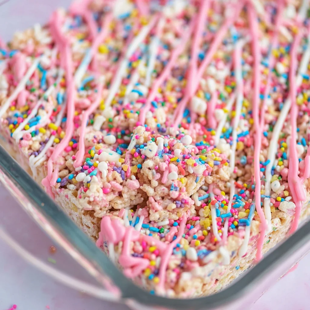 Circus Animal Cookie Rice Krispie Treats