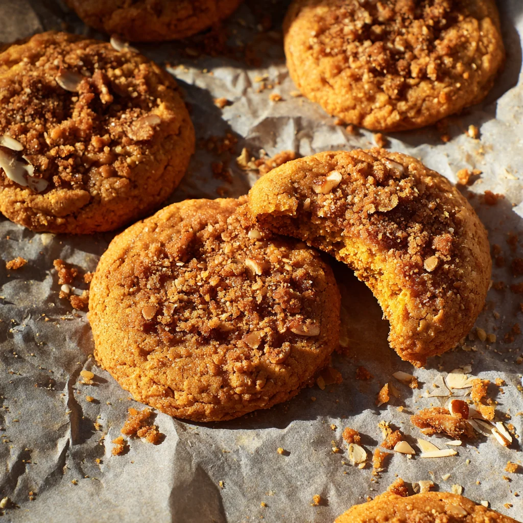 Pumpkin Streusel Cookies