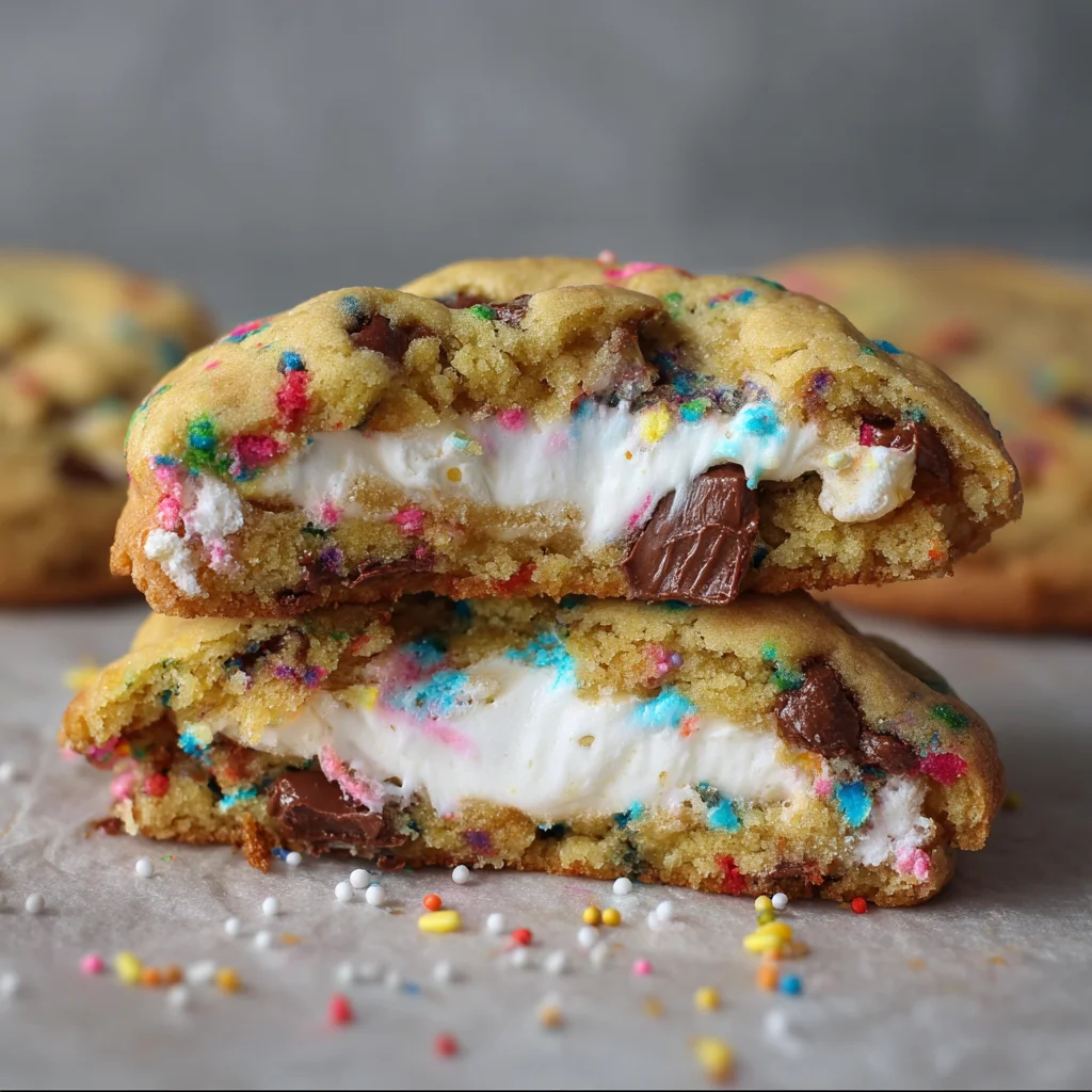 Chocolate Chip Peep Stuffed Easter Cookies