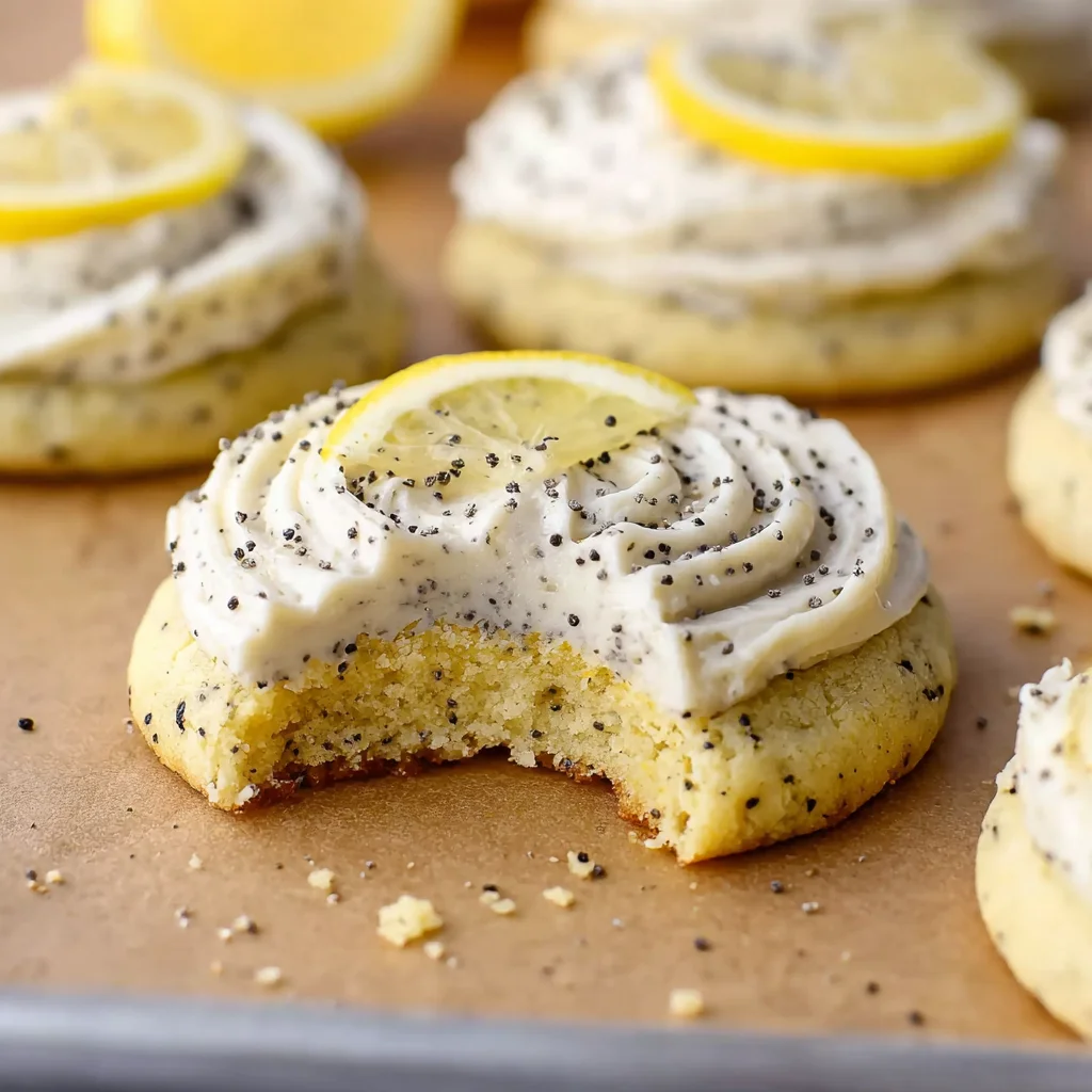 Soft Lemon Poppy Seed Cookies