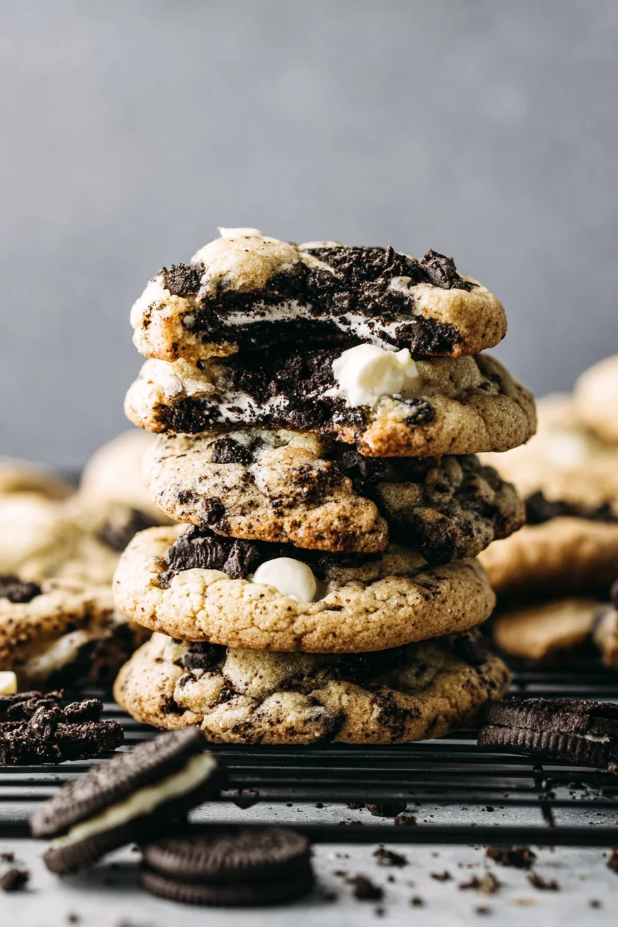 Oreo White Chocolate Chip Cookies