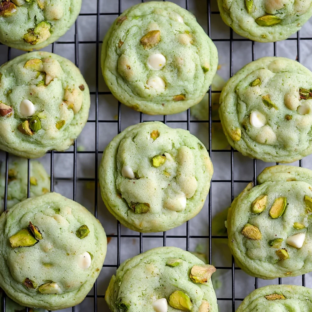 Soft and Chewy Pistachio Pudding Cookies