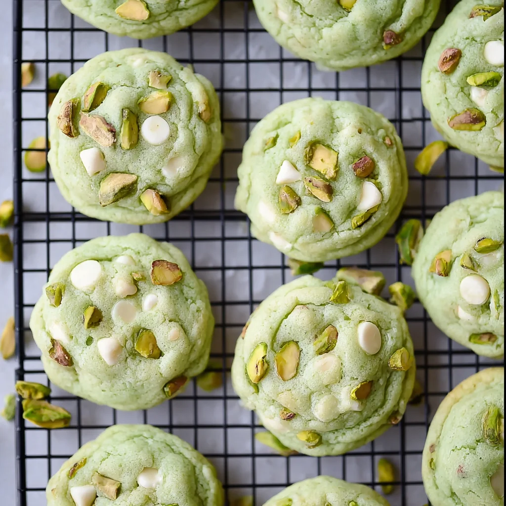 Soft and Chewy Pistachio Pudding Cookies