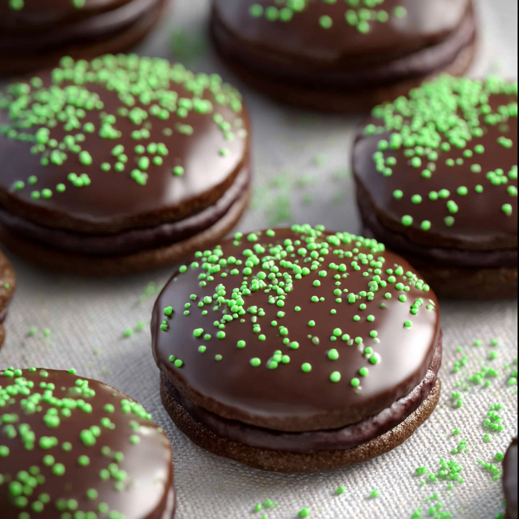 Chocolate Covered Mint Oreos