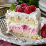 Frozen Raspberry Lemon Coconut Layer Cake