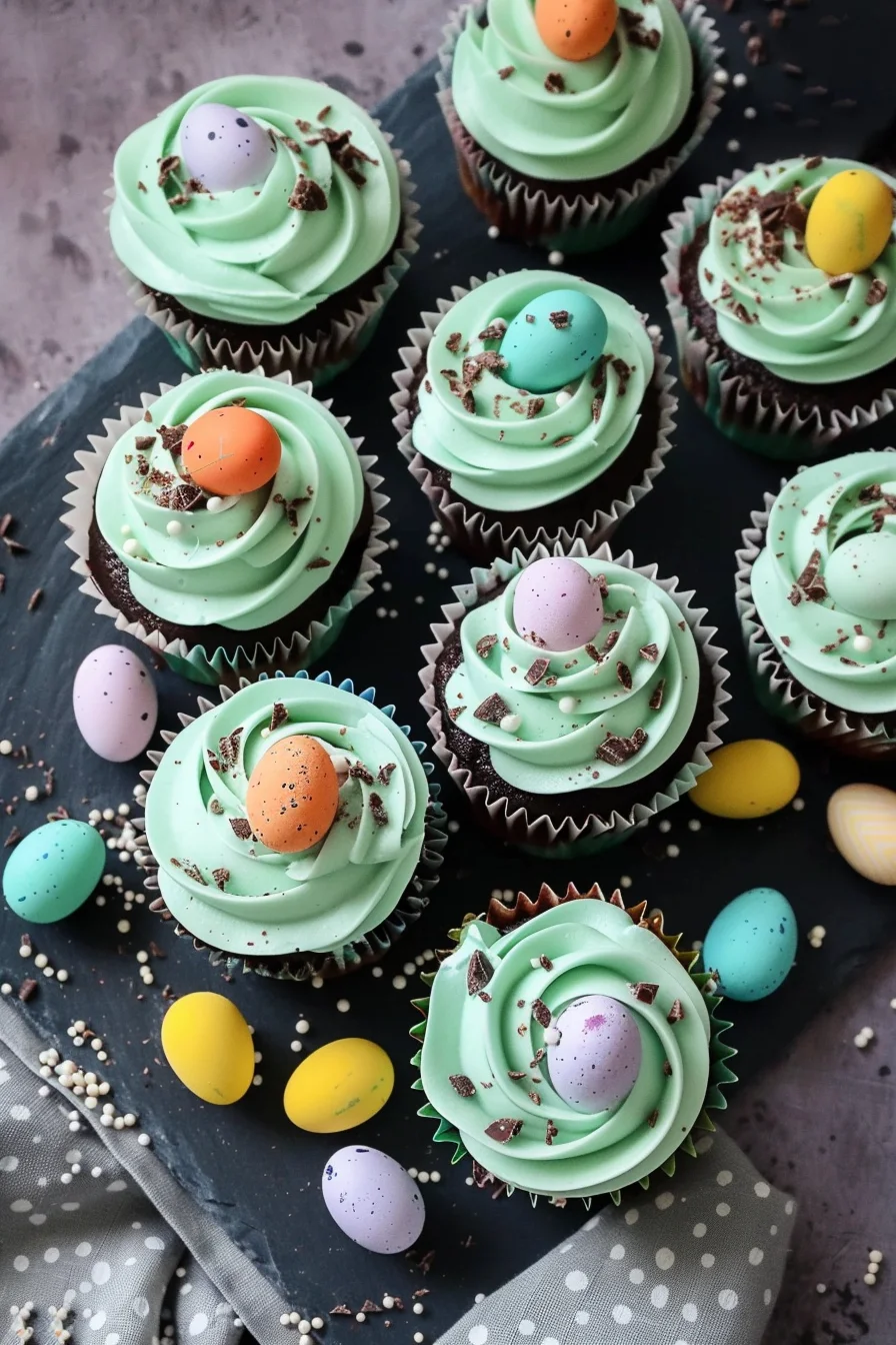 Speckled Egg Easter Cupcakes