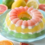 Nostalgic Rainbow Ice Cream Jello Mold