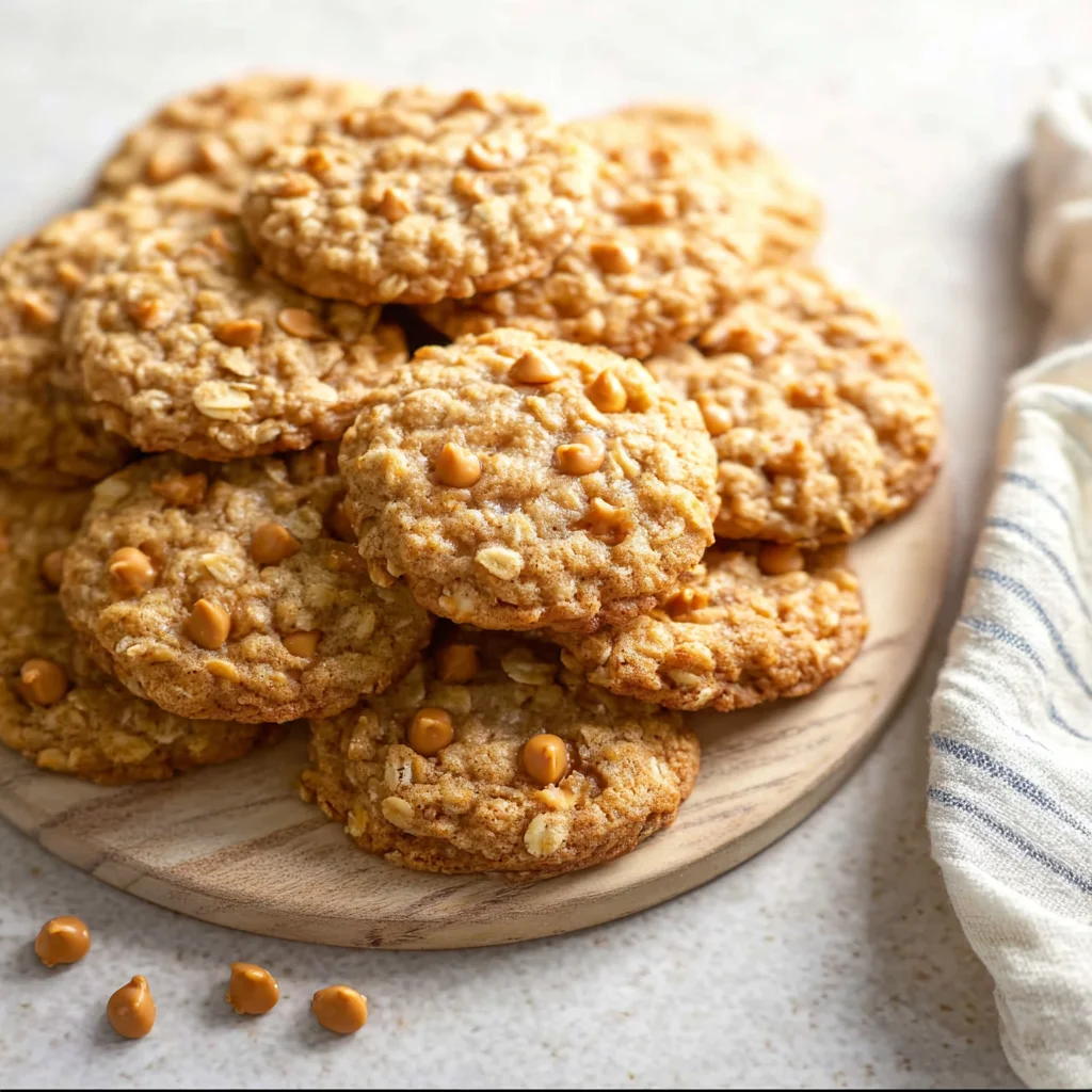 Soft and Chewy Butterscotch Oatmeal Cookies
