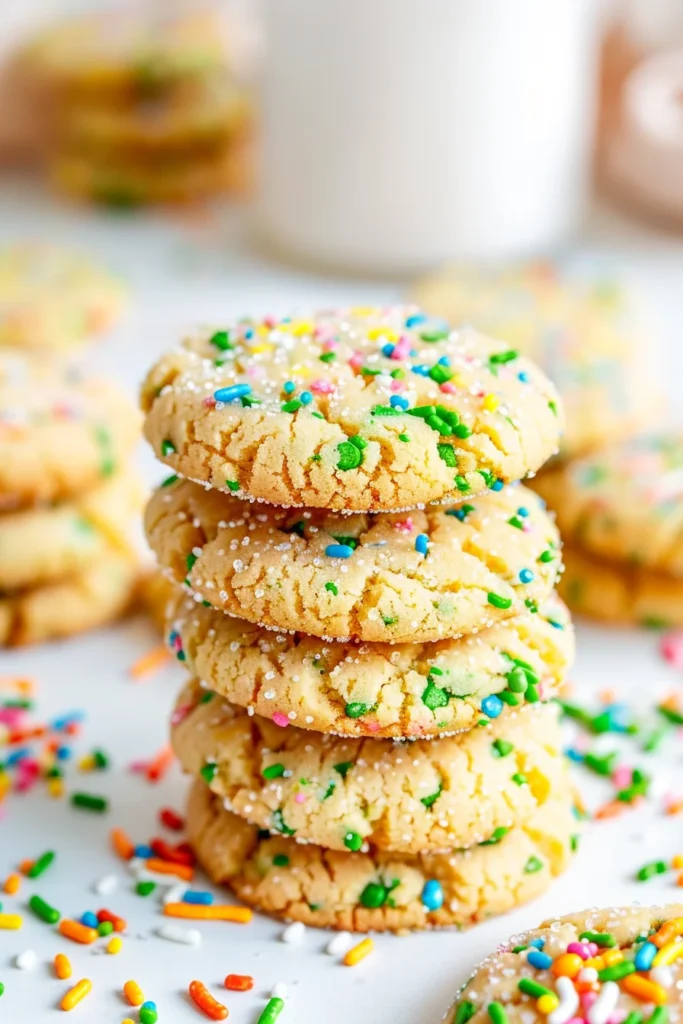 St. Patrick's Day Sprinkle Cookies