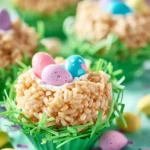 Easter Rice Krispie Treats with Mini Eggs & White Chocolate