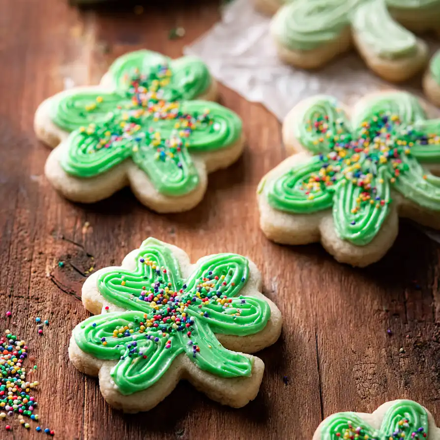 St. Patrick's Day Shamrock Cookies
