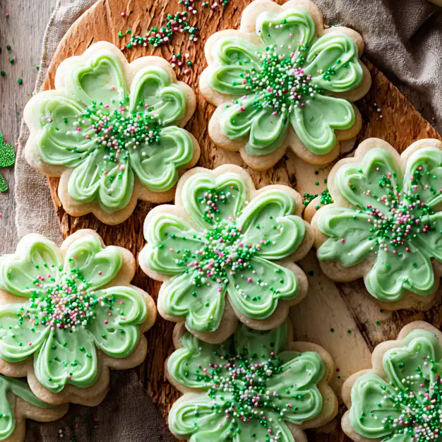 St. Patrick's Day Shamrock Cookies
