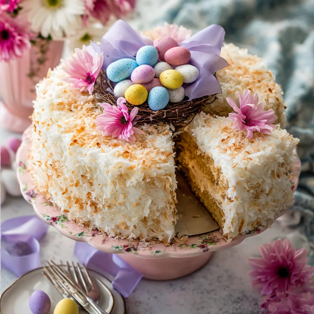 Lemon Coconut Easter Bundt Cake