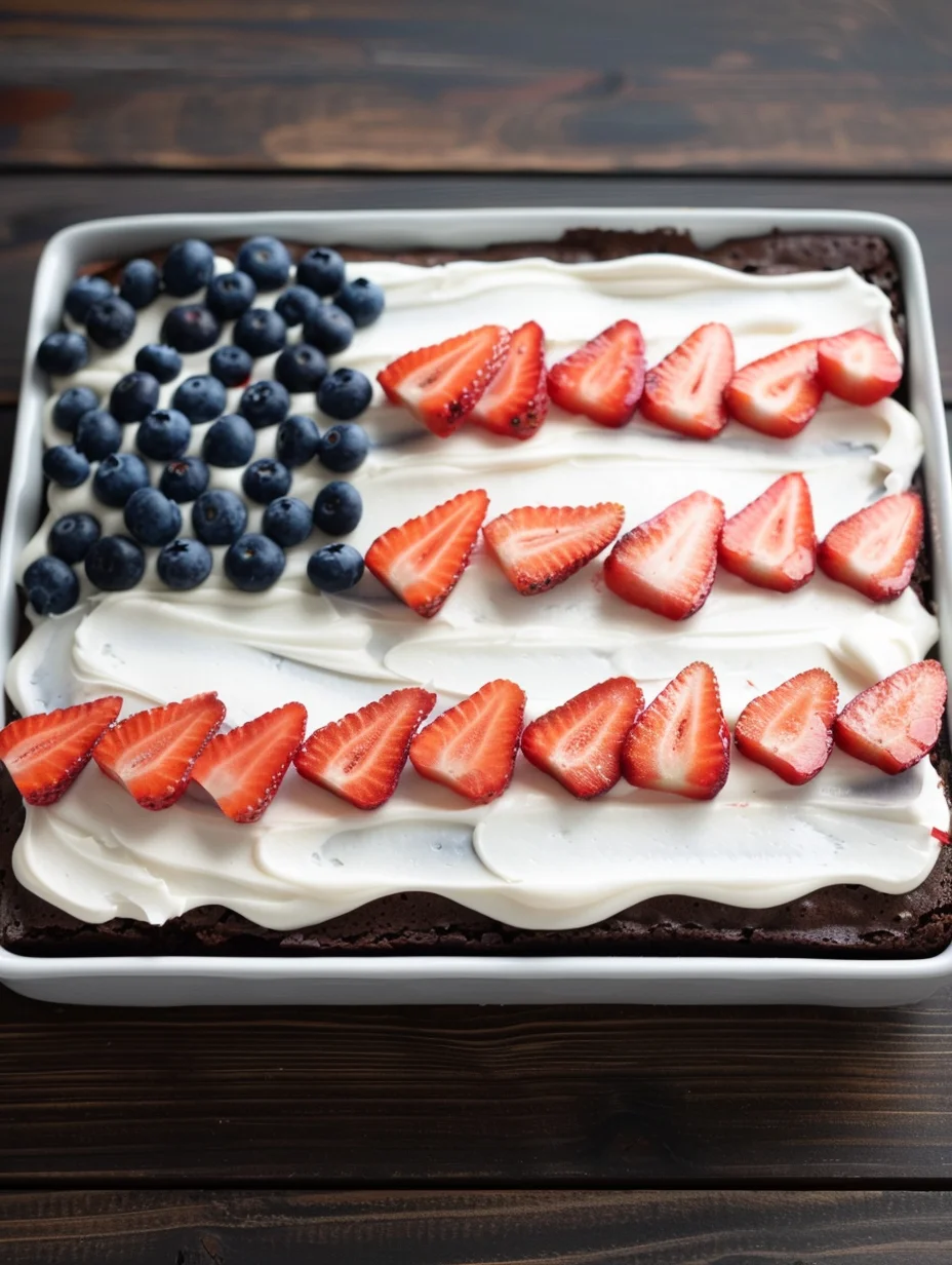 American Flag Brownies