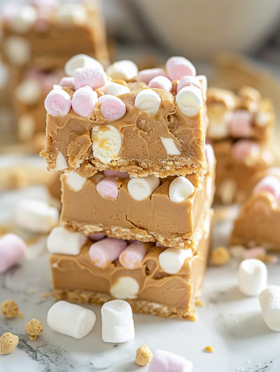 Peanut Butter Butterscotch Marshmallow Squares