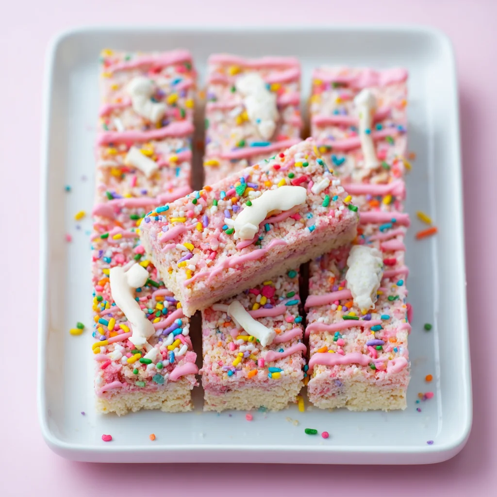 Circus Animal Cookie Rice Krispie Treats