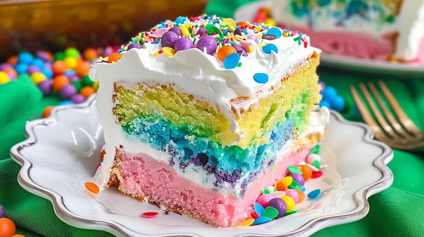 Easy Easter Poke Cake