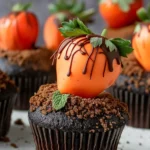 Chocolate Carrot Patch Cupcakes