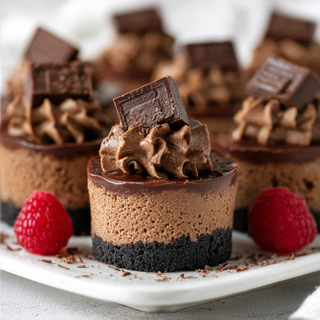 Mini Chocolate Cheesecakes