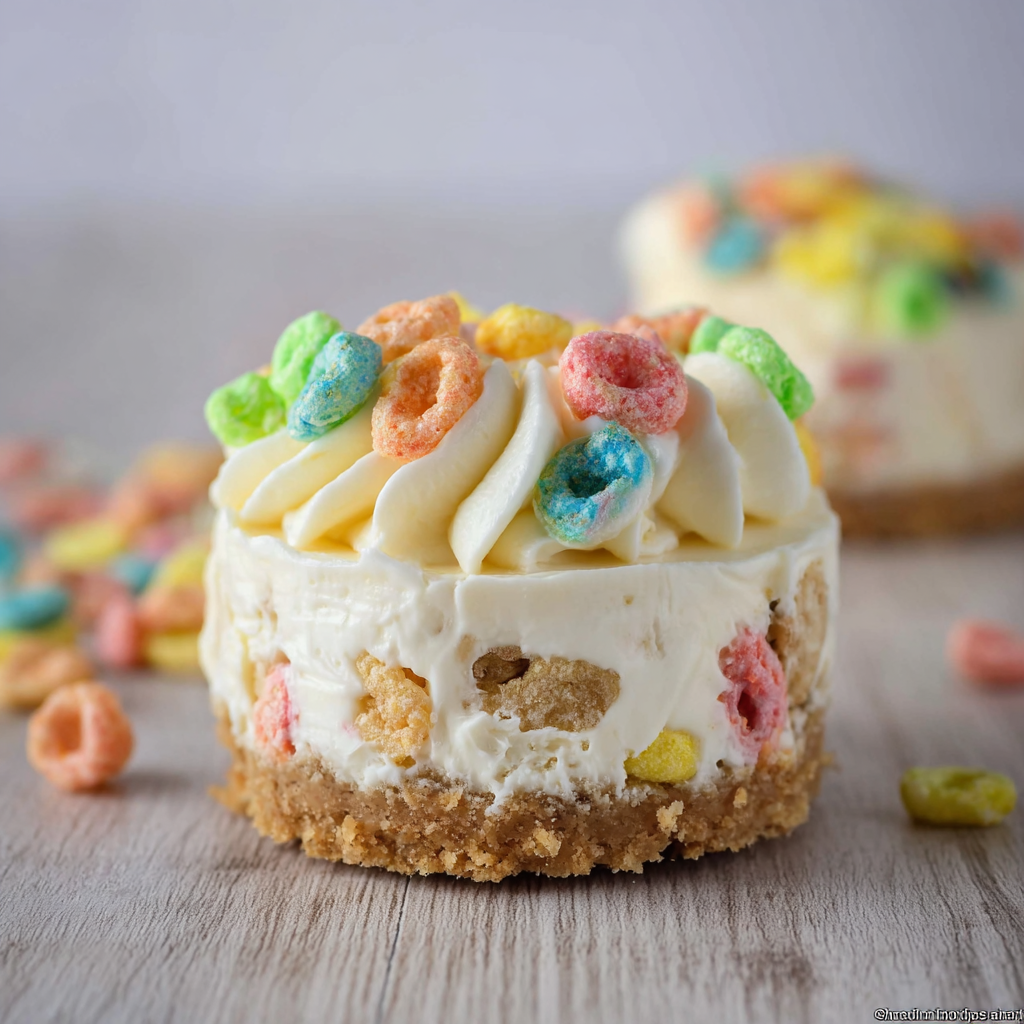 No-Bake Lucky Charms Cheesecake
