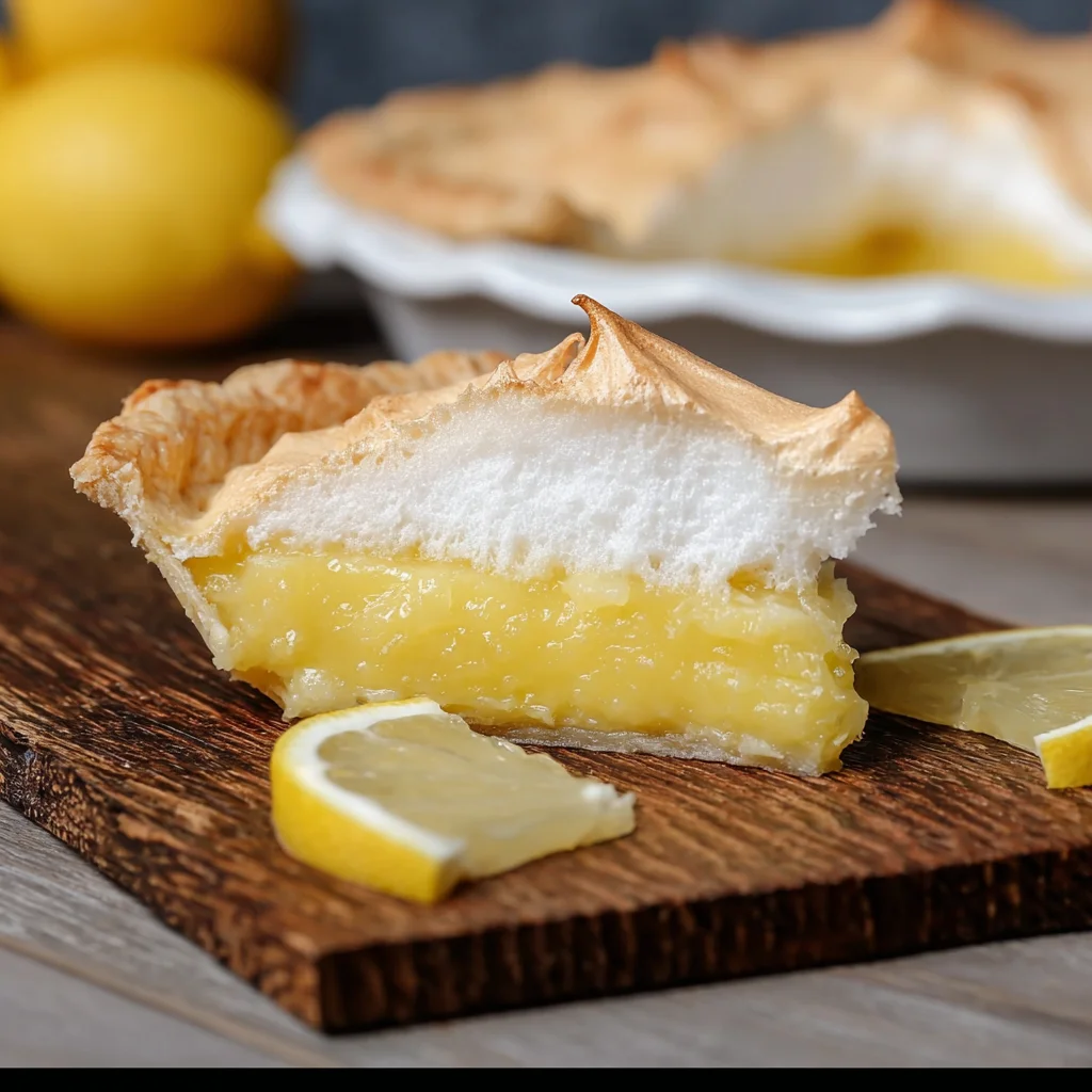 Old Fashioned Lemon Custard Pie