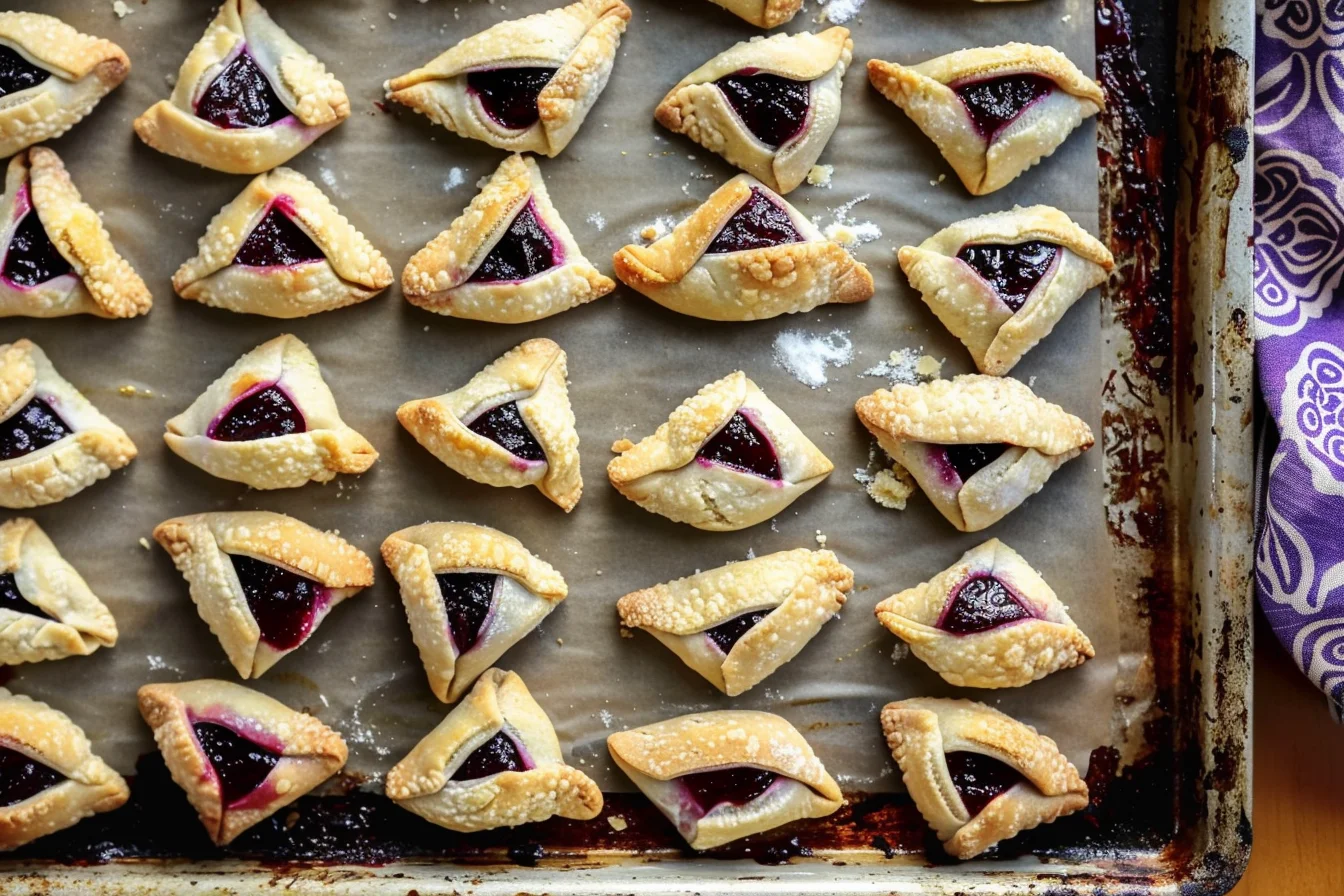 Buttery Jam Pinch Cookies with Lemon and Rose Water