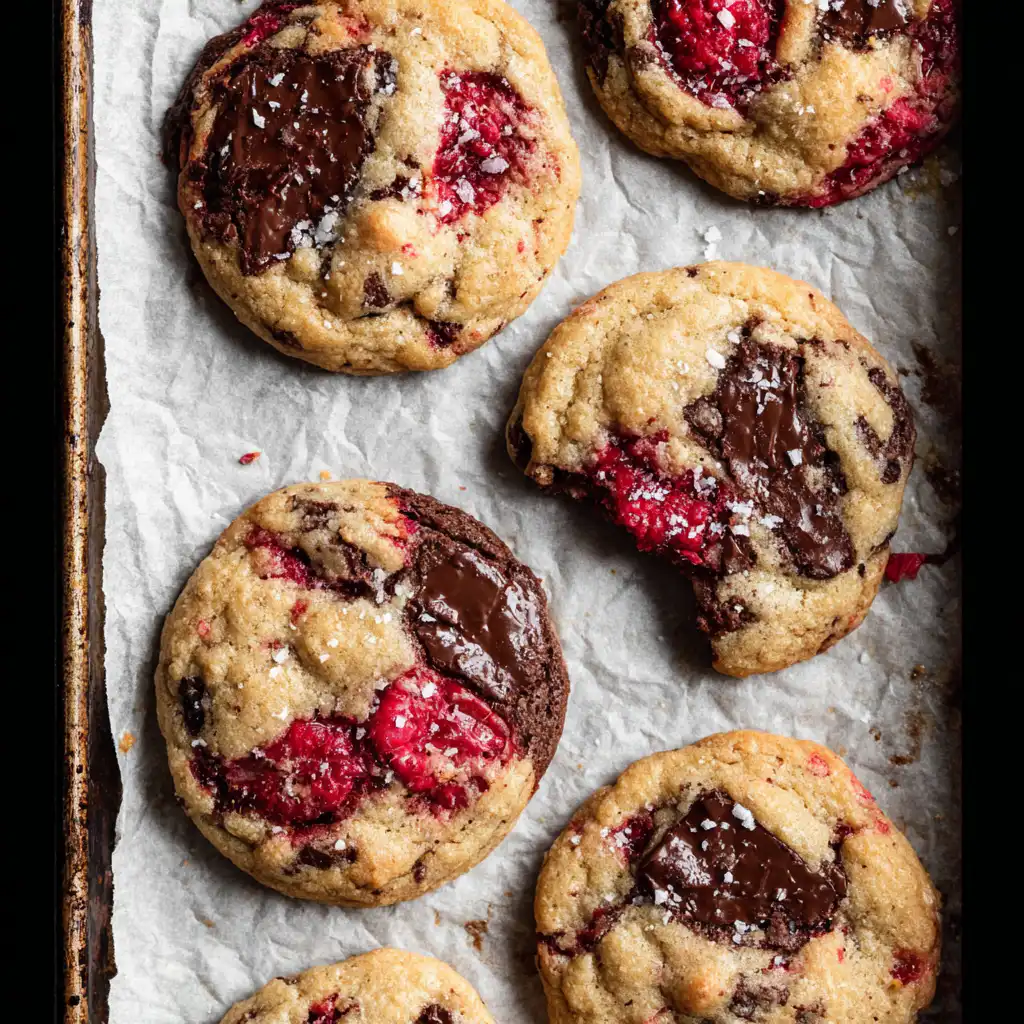 Chocolate Raspberry Cookies