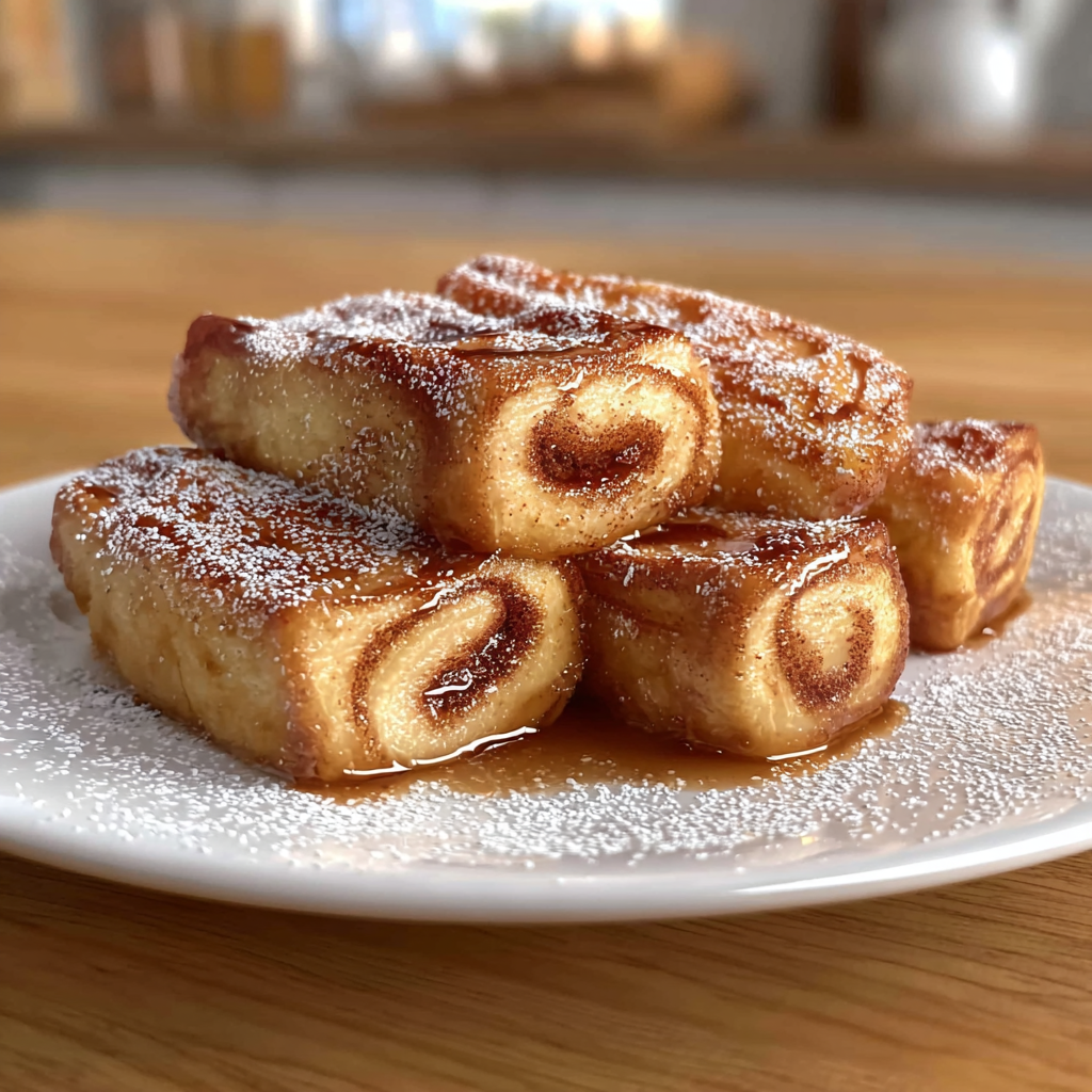 Cinnamon Roll French Toast Roll-Ups