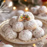 Mouth Confetti Snowball Cookies