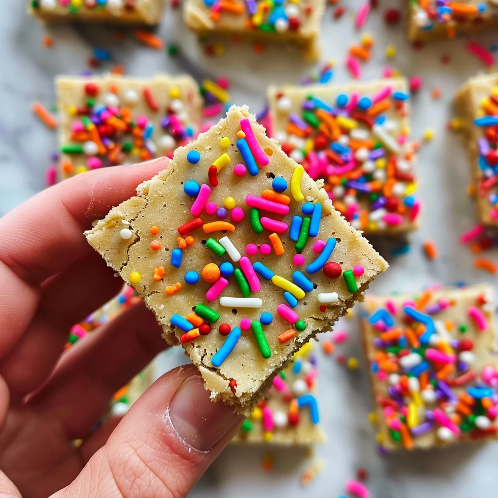 Irresistible Cake Batter Protein Bars