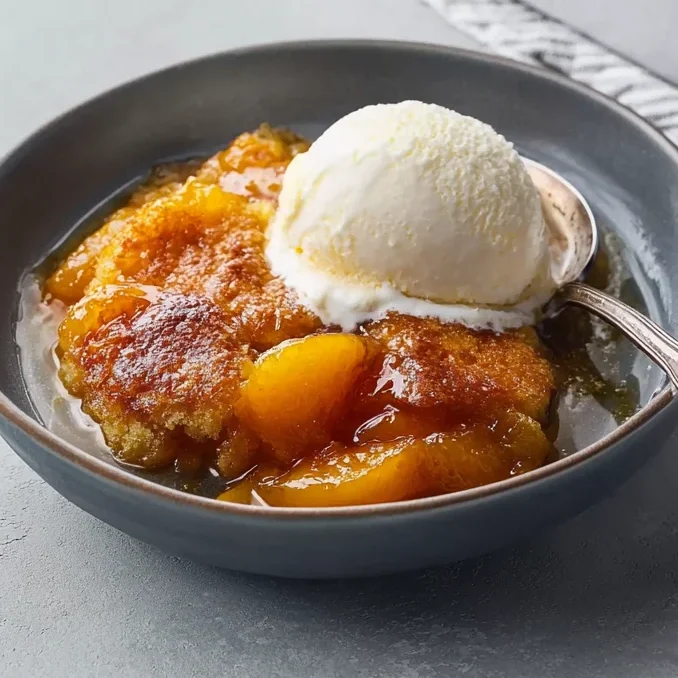 Easy Fresh Peach Cobbler